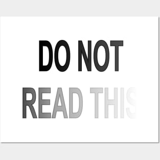 DO NOT READ THIS 02 Posters and Art